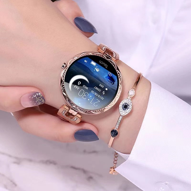 AquaFit Smartwatch voor Dames – Waterdicht, Activiteitstracker & Meldingen