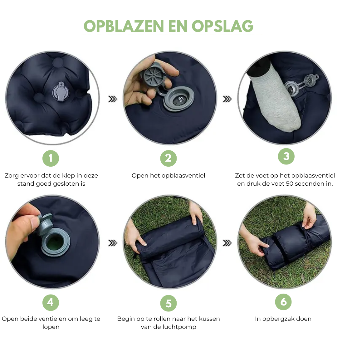 Dubbel Opblaasbaar Matras – Luchtbed | Comfortabel en Duurzaam