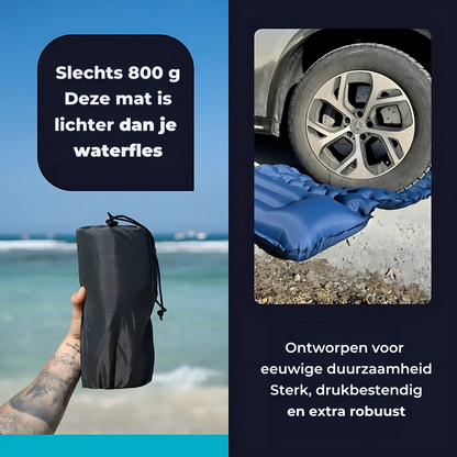 AirLite Zelfopblazend Slaapmatje – Lichtgewicht, Compact & 10 cm Dik Comfort