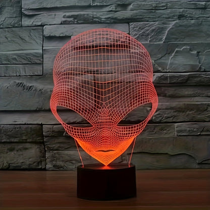 AstroLicht – 3D-alienlamp met LED kleurverlichting en touchbediening