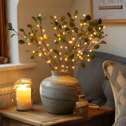 EverLeaf Light – Natuurlijke Olijftak LED Lamp voor Sfeervolle Verlichting