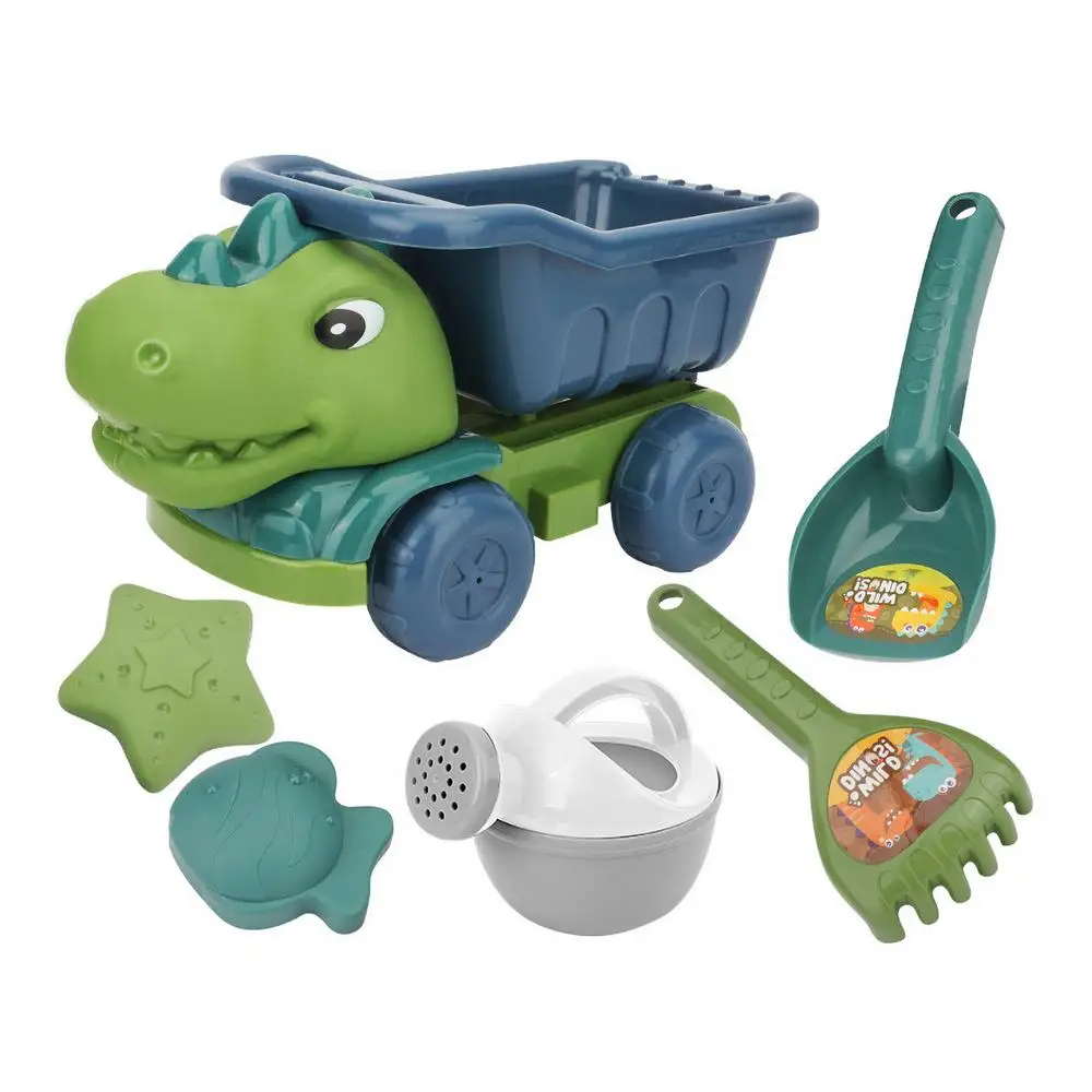 Zandbak Speelset – Educatieve Dino Truck met Accessoires – Creatief Buiten Spel voor Kinderen