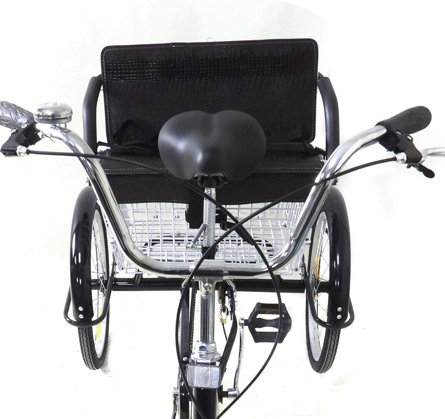 Comfortabele Driewieler voor Volwassenen – 20 Inch | Met Kinderzitje & Ruime Mand | Ideaal voor Senioren