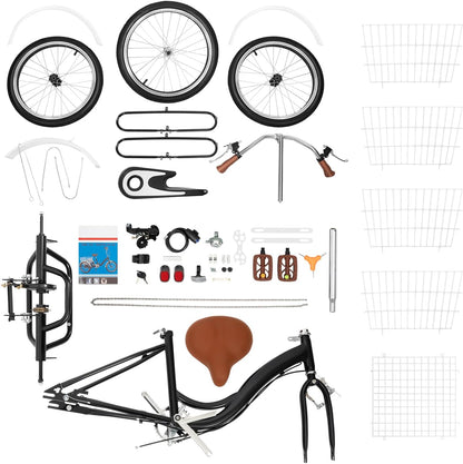 20 Inch Driewieler voor Volwassenen | Aluminium Velgen | Verstelbaar & Stevig | Tot 110 kg Draagvermogen