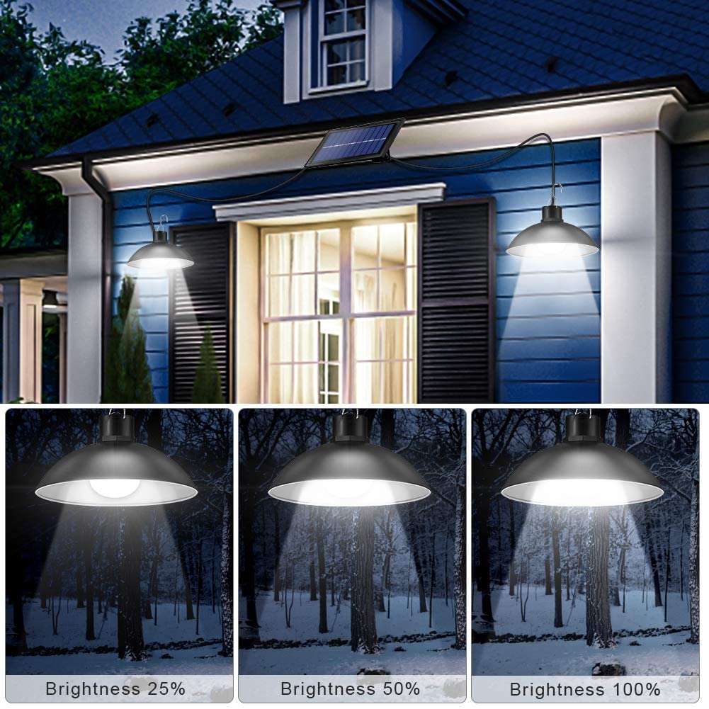 SolarDuo LED Lampenset op Zonne-energie met Afstandsbediening