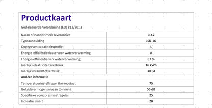 VoordeelPaleis LPG Geiser 8 tot 18L – Tankloze Gasboiler met LED Display | Instant Warm Water | CE-gekeurde Doorstroom Verwarmer voor Propaan & Butaan