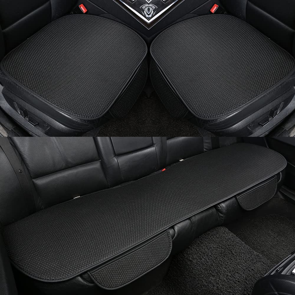 BreezeComfort Autohoes Set – Ademend IJszijde Autostoelkussen met Massage-effect