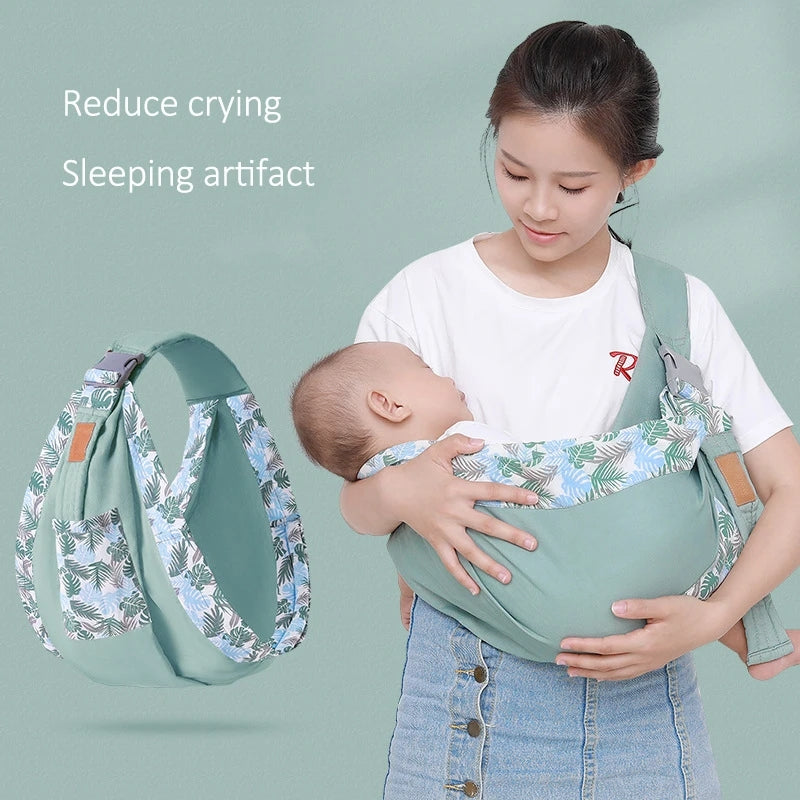 Comfortabele Babysling met Ademend Materiaal – Ondersteunt Rug en Nek – Voor Pasgeborenen en Peuters
