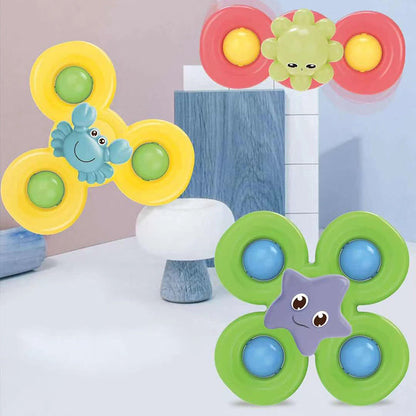 Draaiende Spinners – Educatief Speelgoed voor Baby's, Set van 3 – Veilig ABS