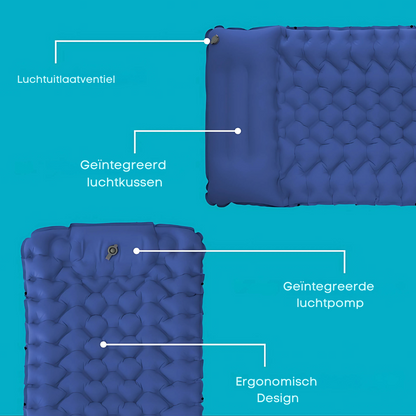AirLite Zelfopblazend Slaapmatje – Lichtgewicht, Compact & 10 cm Dik Comfort