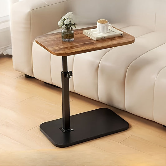 Verstelbare ComfortTafel – Houten Bijzettafel met Metalen Frame