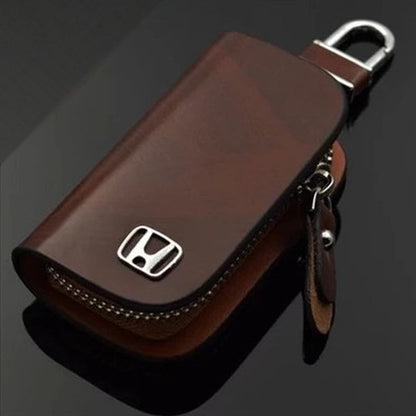 KeyShield Luxe Autosleutelhoes met Signaalblokkering en Echt Leer