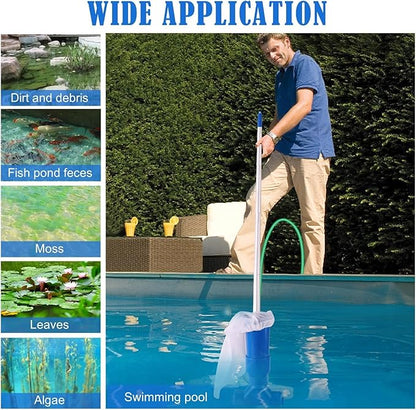 AquaClean Zwembadstofzuiger – Werkt op Tuinslang, Zonder Stroom