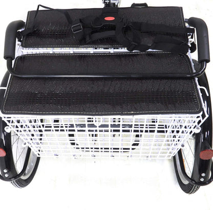 Comfortabele Driewieler voor Volwassenen – 20 Inch | Met Kinderzitje & Ruime Mand | Ideaal voor Senioren