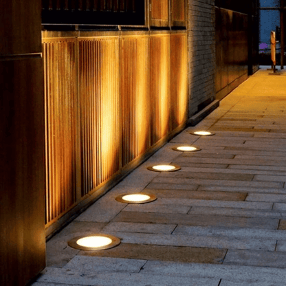 SolarGlow Grondspot op Zonne-energie – RVS, Warm Licht, IP65