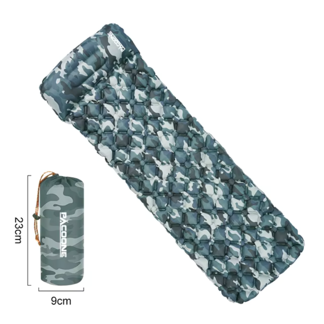 Outdoor Nylon Slaapmat - Kamperen met Ingebouwde Pomp - Comfortabel