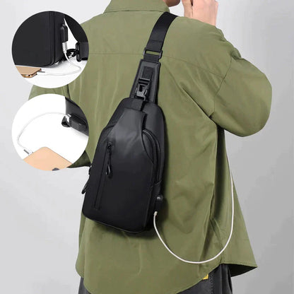 UrbanShield Waterdichte Crossbody Tas met Anti-Diefstal Design