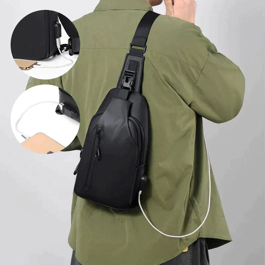 UrbanShield Waterdichte Crossbody Tas met Anti-Diefstal Design