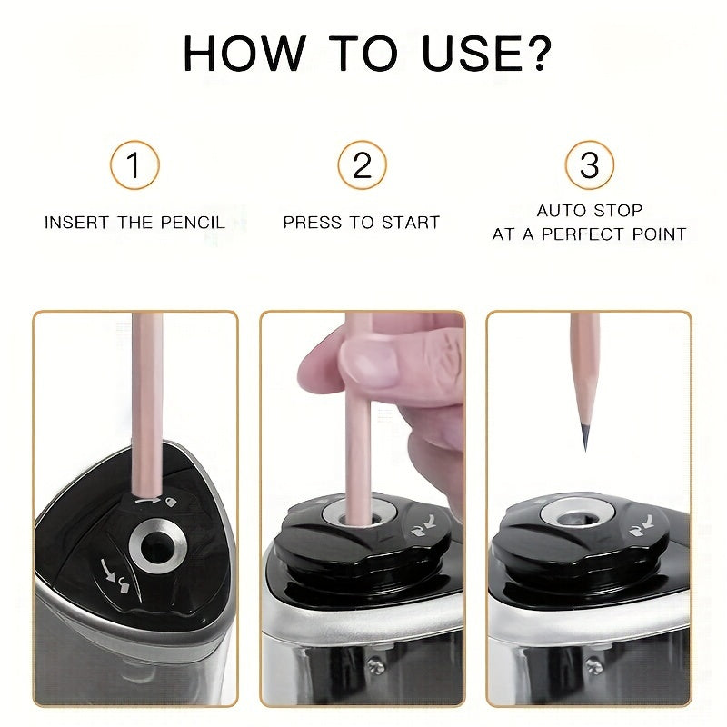 Automatische USB Puntenslijper voor Potloden – Compact & Snel