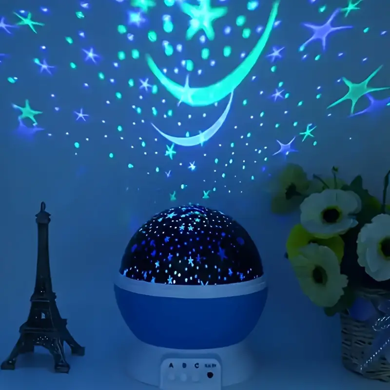 Luna Sterrenprojector Nachtlamp – Met Muziek en Kleurrijke Lichtshow