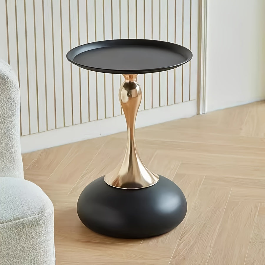 Moderne Zijkast met Keramische Basis en Metalen Voet – 55 cm Hoog