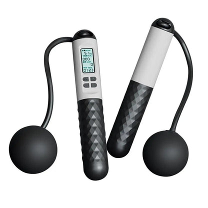 Draadloos Springtouw met Teller – Gewogen Handvatten voor Thuis Cardio Workouts