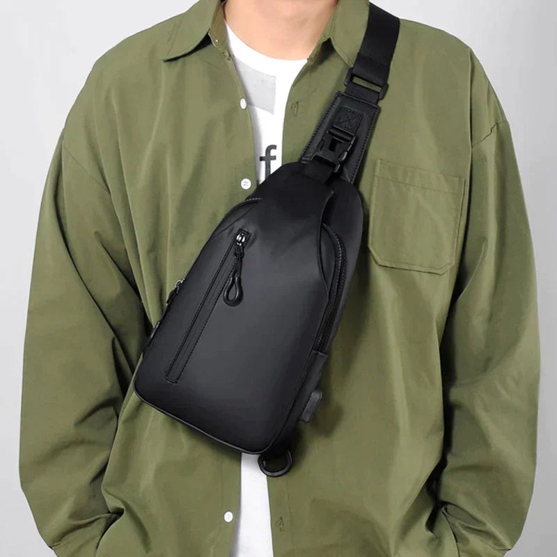 UrbanShield Waterdichte Crossbody Tas met Anti-Diefstal Design