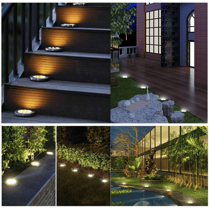 SolarGlow Grondspot op Zonne-energie – RVS, Warm Licht, IP65