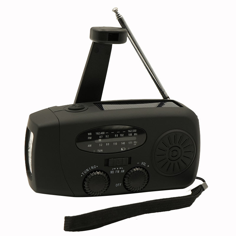 SafeSurvive Draagbare Noodradio – AM/FM, Zonnepaneel, Handcrank
