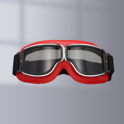 RoadRider | Vintage Motorbril met Verwisselbare Lenzen en Comfortpadding