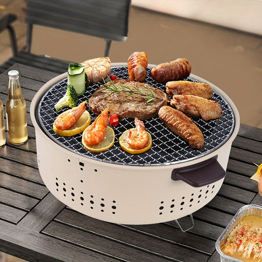BinnenGrill Rookvrij – Elektrische Grillplaat met Vetafvoer en 2000W Vermogen
