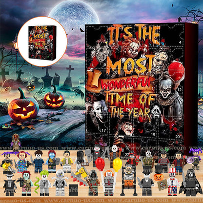 Adventskalender met Horrorfilmfiguren - Dagelijkse Halloween-verrassingen