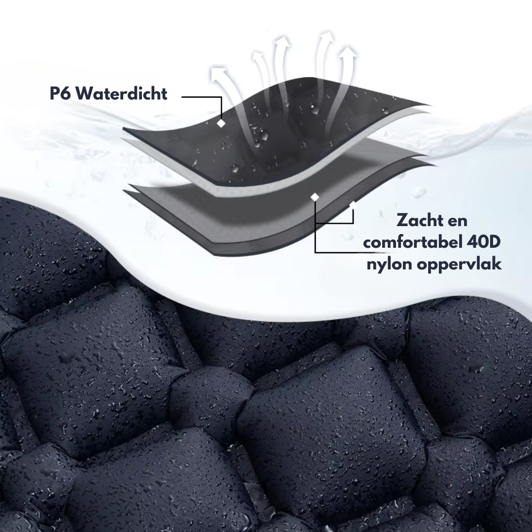 Outdoor Nylon Slaapmat - Kamperen met Ingebouwde Pomp - Comfortabel