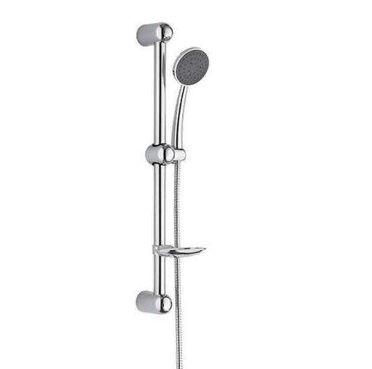 SaniSupreme Bolivia handdouche met aluminium stang, slang en planchet chroom rond 5 inch