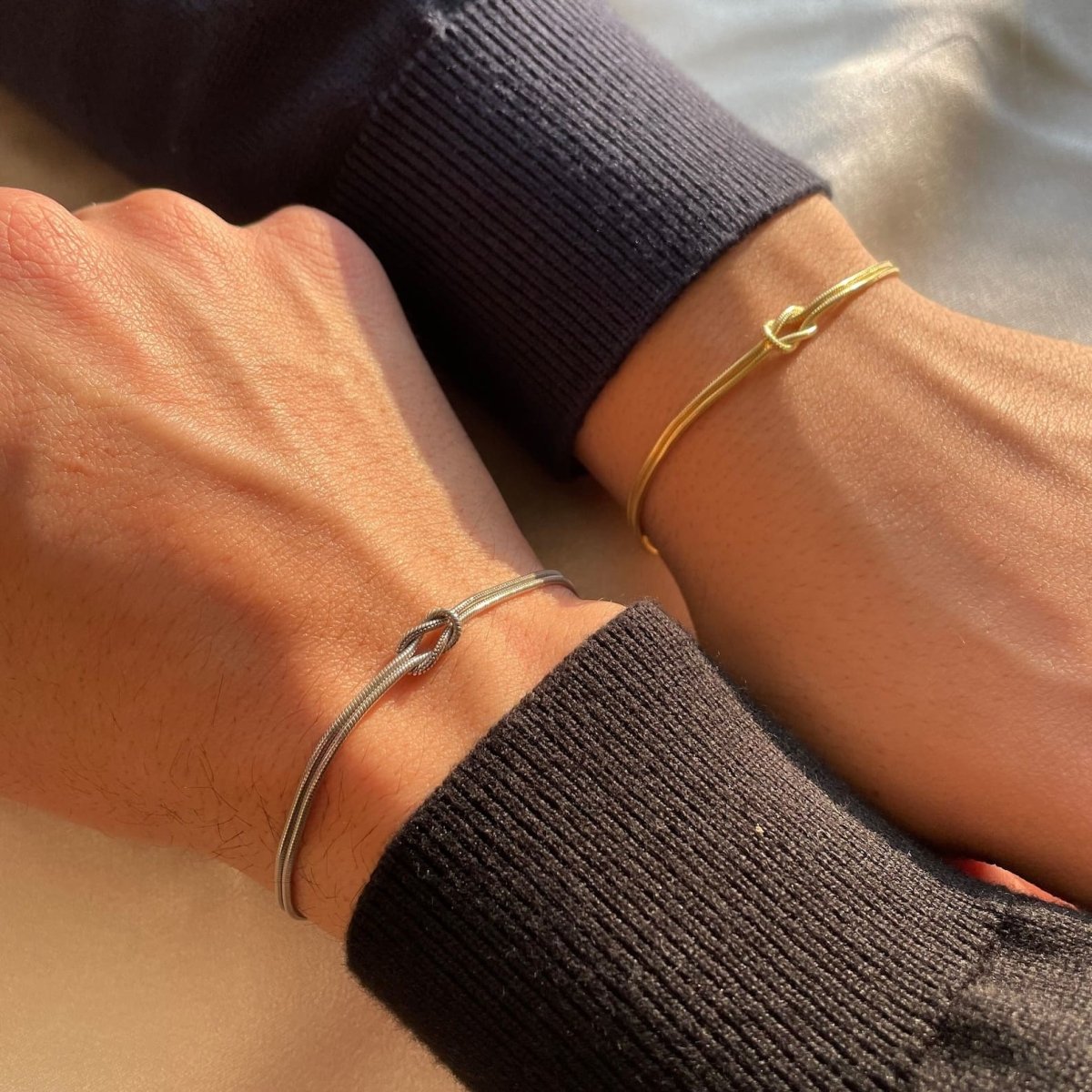 Amour | Minimalistische armband liefdesknoop