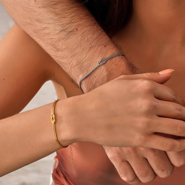 Amour | Minimalistische armband liefdesknoop