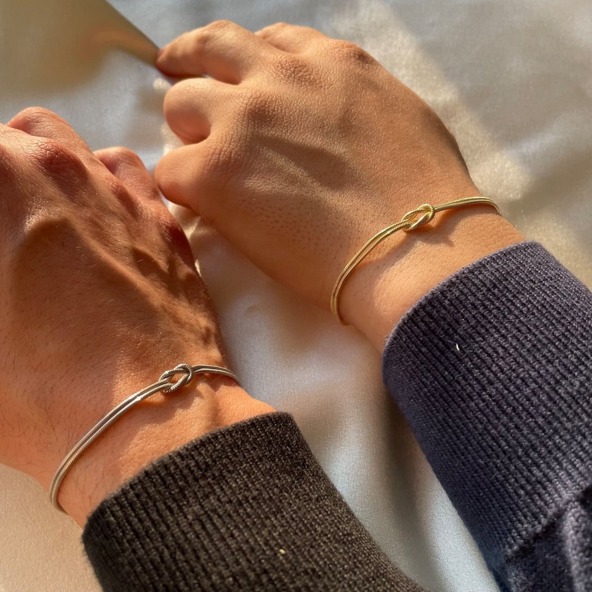 Amour | Minimalistische armband liefdesknoop