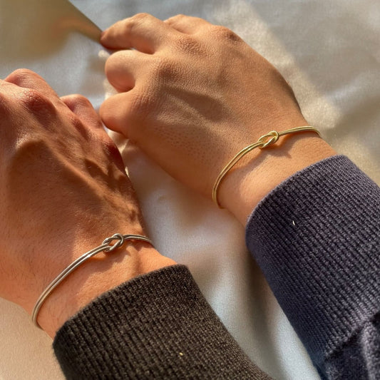 Amour | Minimalistische armband liefdesknoop