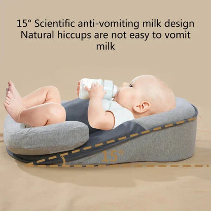 Verstelbaar Antireflux Babykussen met Helling en Hoofdondersteuning