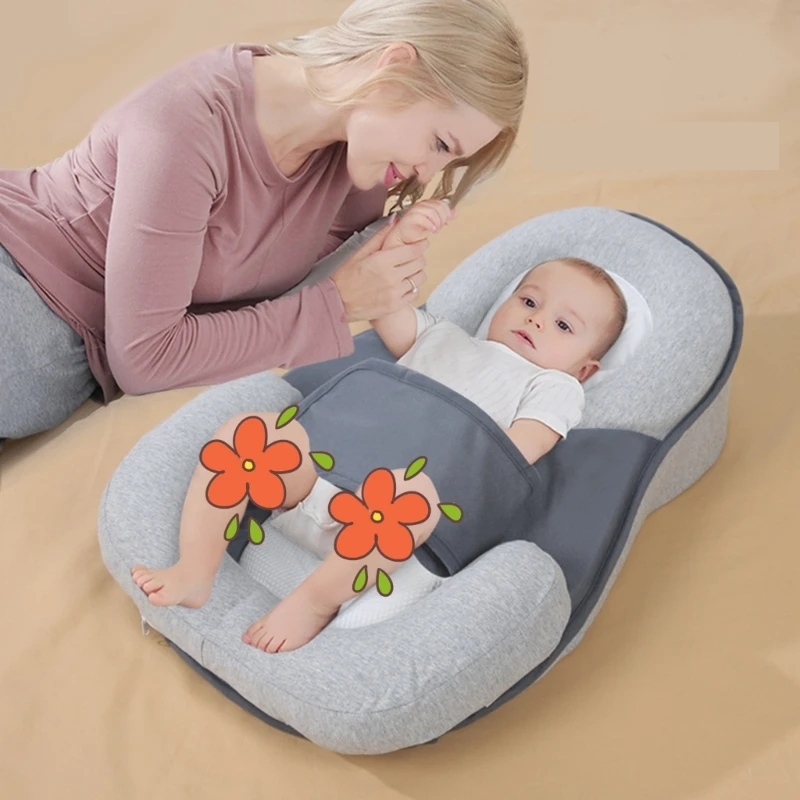 Verstelbaar Antireflux Babykussen met Helling en Hoofdondersteuning