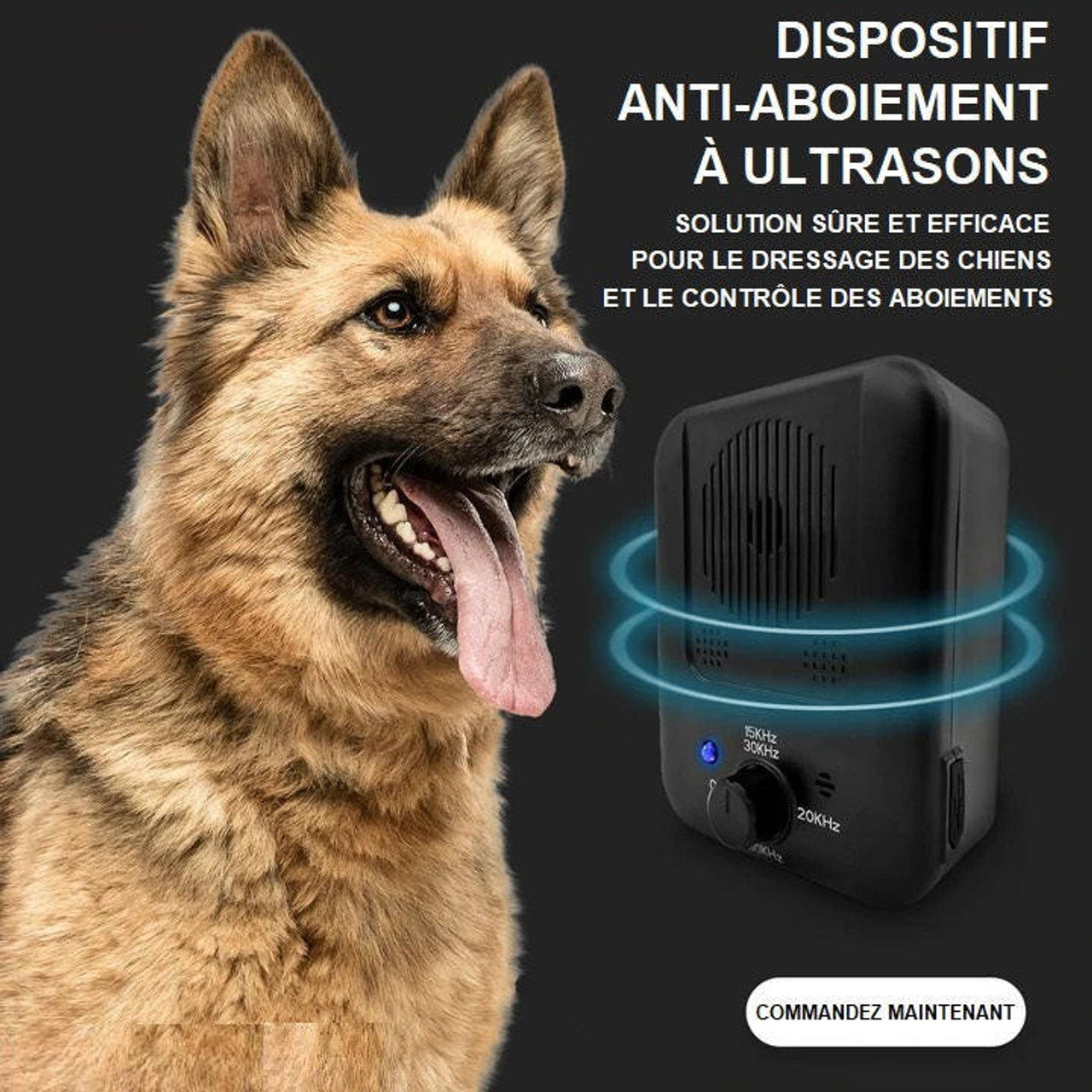 Anti-blafapparaat met Ultrasoon voor Honden