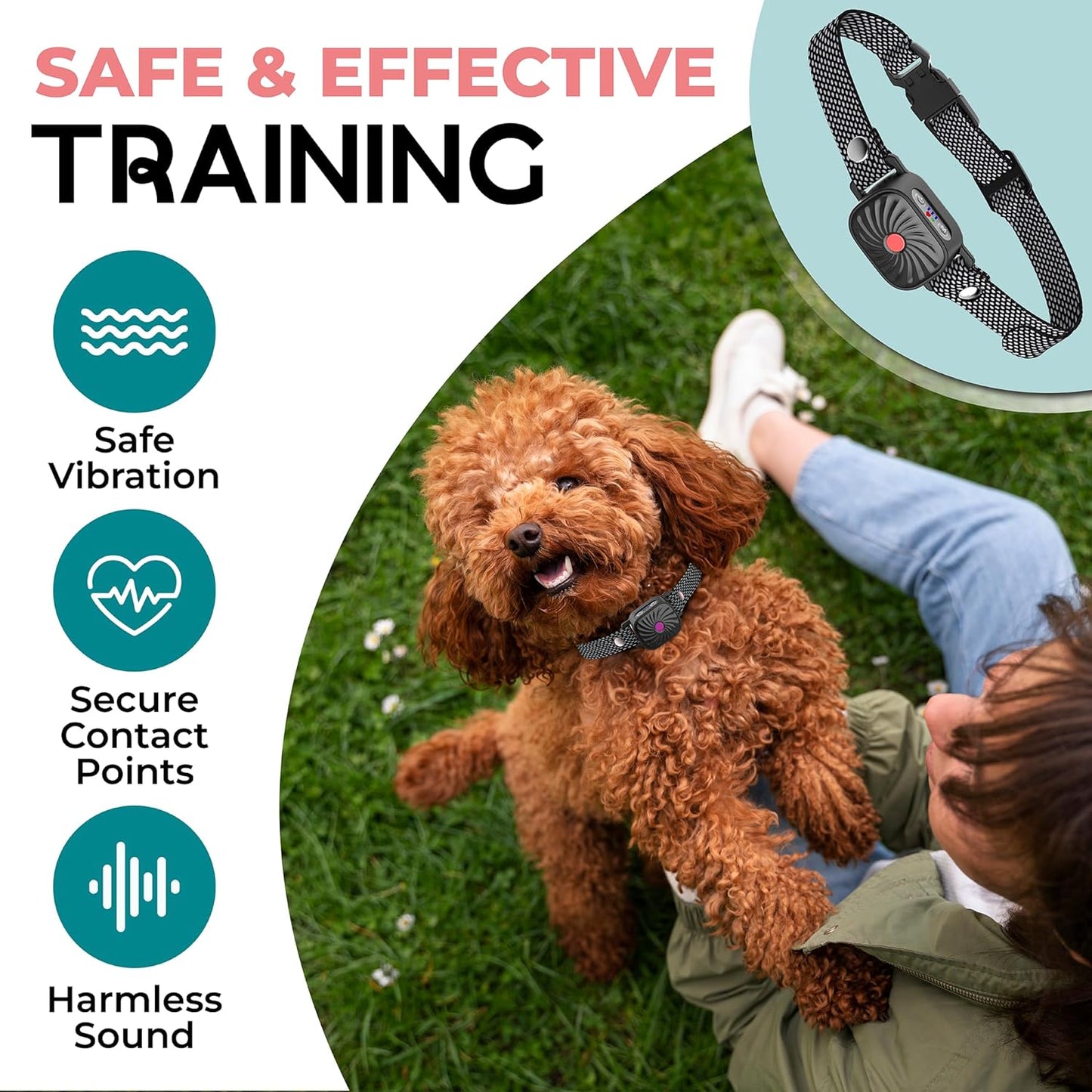 Anti-blafhalsband voor kleine honden