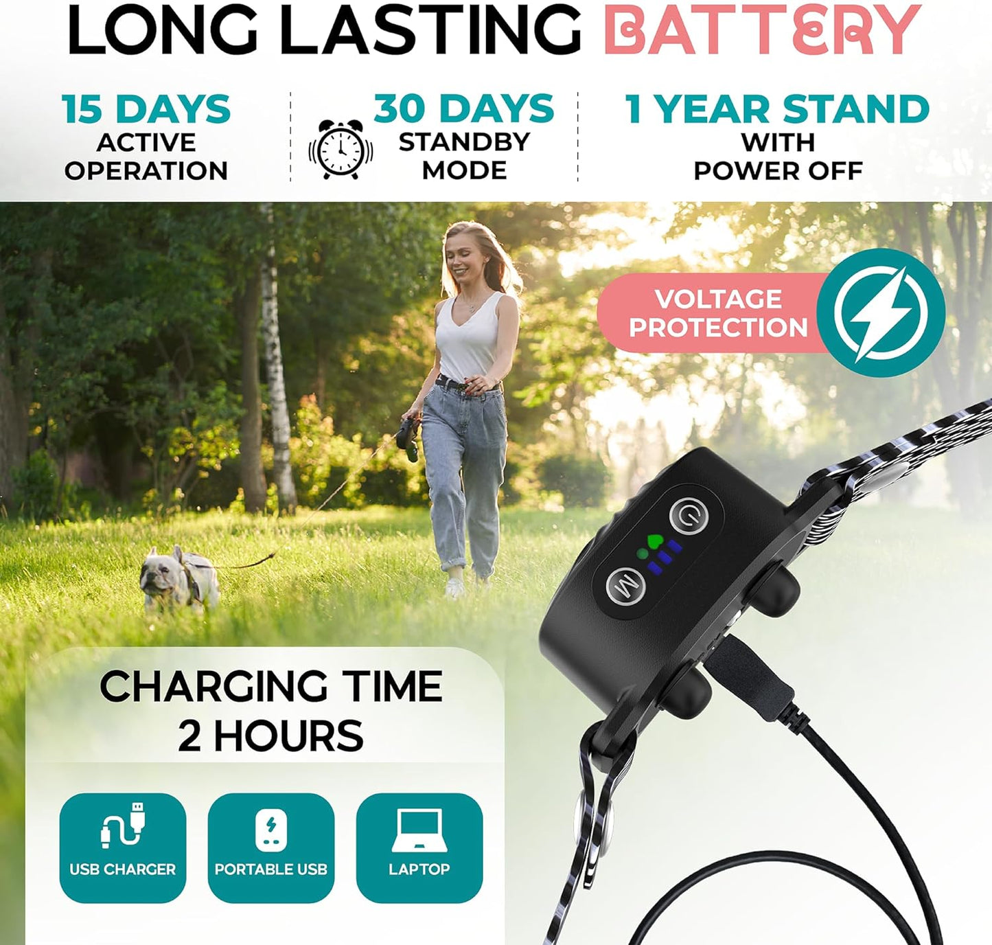 Anti-blafhalsband voor kleine honden