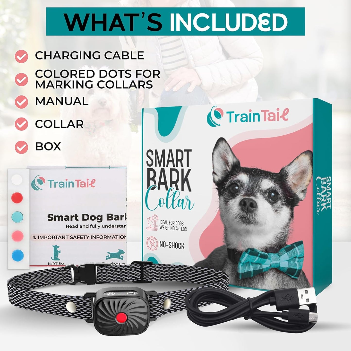 Anti-blafhalsband voor kleine honden