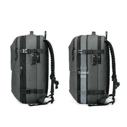 Anti-diefstal Vacuum Compressie Rugzak - 60L Uitbreidbare Airback Rugzak met Ademend Ontwerp