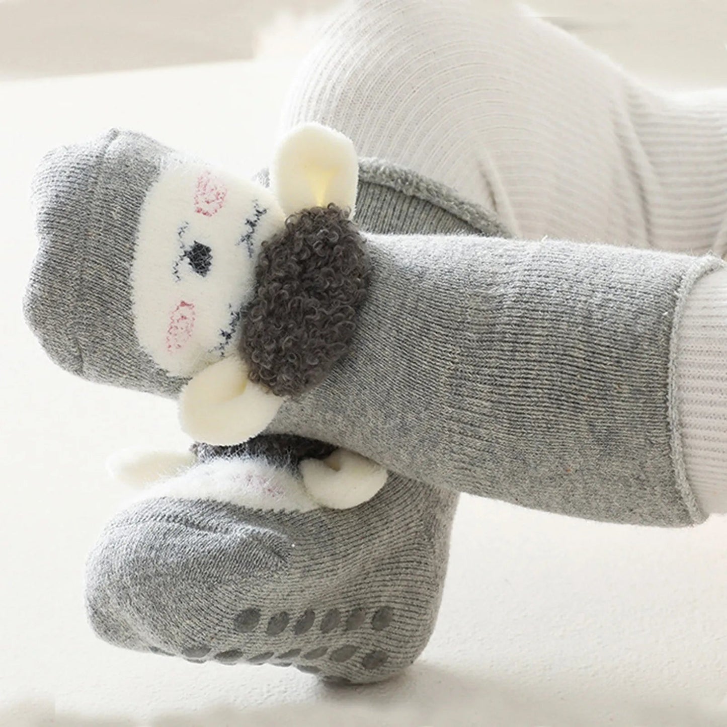 Anti Slip Sokken – Zacht Katoen met Antislip Onderkant, Veilig en Comfortabel voor Kinderen