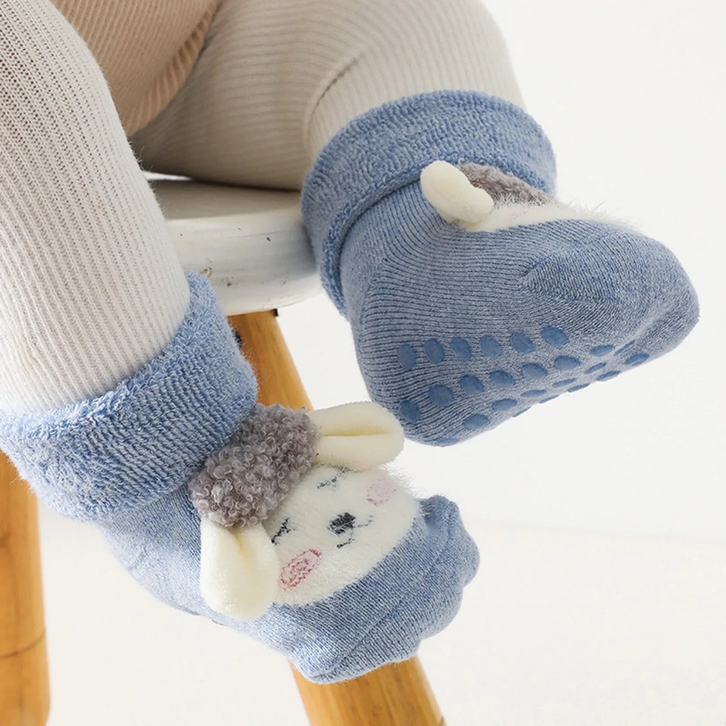 Anti Slip Sokken – Zacht Katoen met Antislip Onderkant, Veilig en Comfortabel voor Kinderen