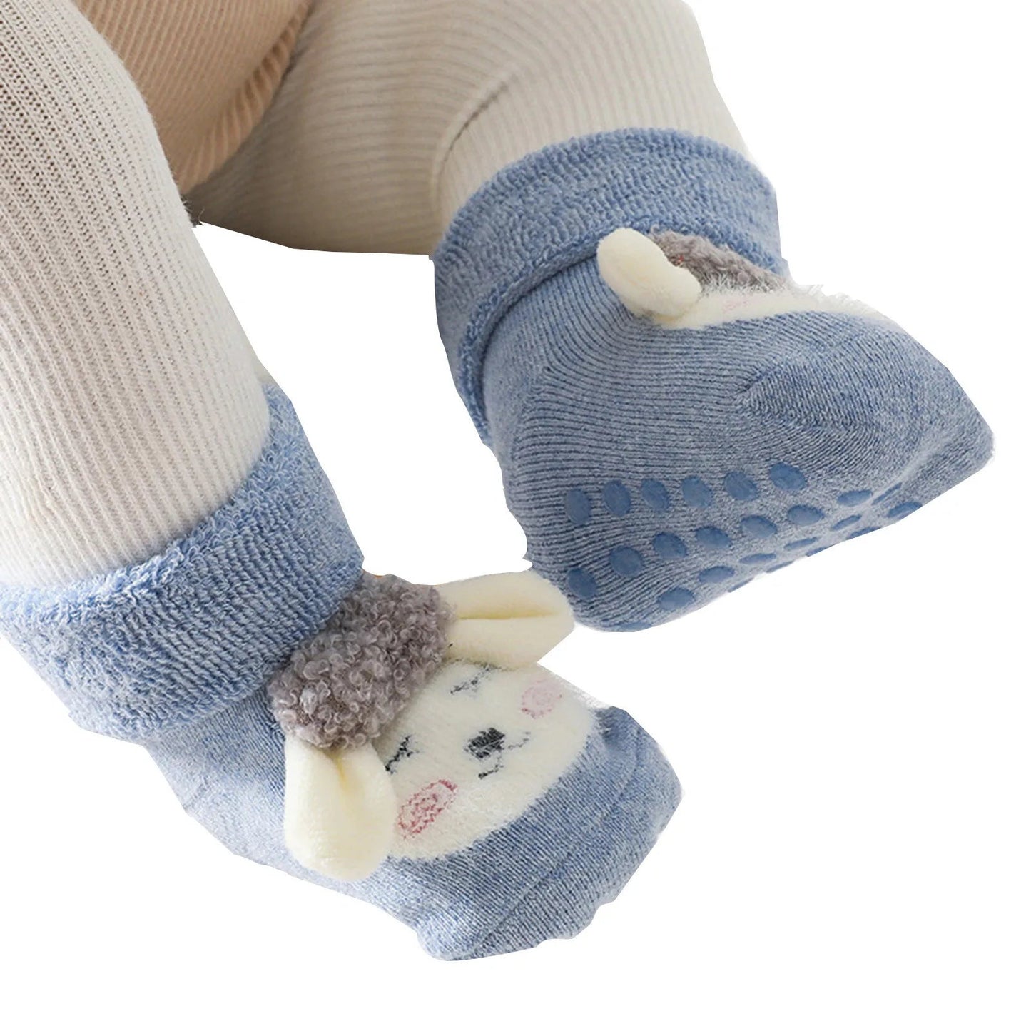 Anti Slip Sokken – Zacht Katoen met Antislip Onderkant, Veilig en Comfortabel voor Kinderen