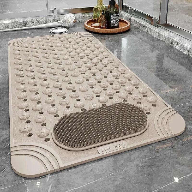Antislip Badmat voor Badkuip | Veiligheid voor Ouderen en Kinderen | Sneldrogende Rubberen Mat voor Badkamer