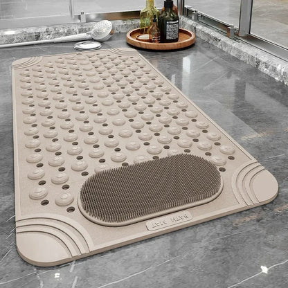 Antislip Badmat voor Badkuip | Veiligheid voor Ouderen en Kinderen | Sneldrogende Rubberen Mat voor Badkamer